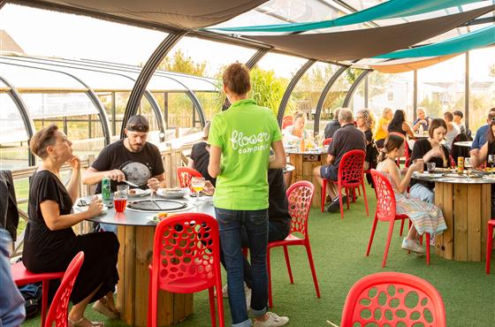 Restaurant Plancha snack au camping Loire et Châteaux entre Tours et Saumur près de la Loire